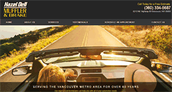 Desktop Screenshot of hazeldellmuffler.com